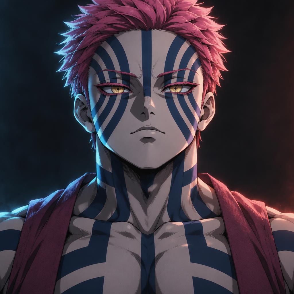 Akaza-inspired anime profile artwork for begardaro